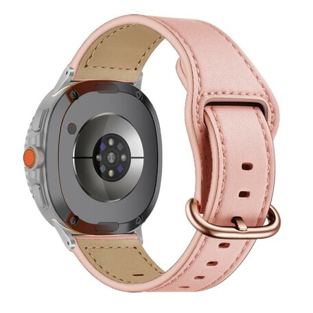 Classic leren band - Roze - Samsung Galaxy Watch 8 - 40mm / 44mm