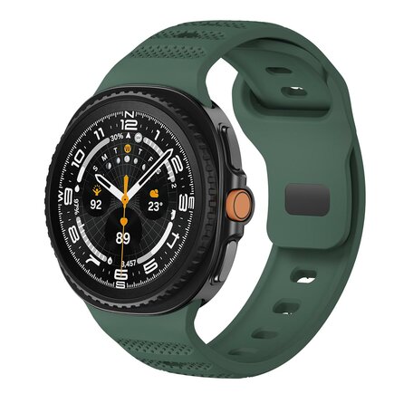 Wave met motief siliconen band - Donkergroen - Samsung Galaxy Watch 8 - 40mm / 44mm