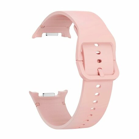 Soft siliconen band - Maat: M/L - Zalmroze - Samsung Galaxy Watch 8 - 40mm / 44mm