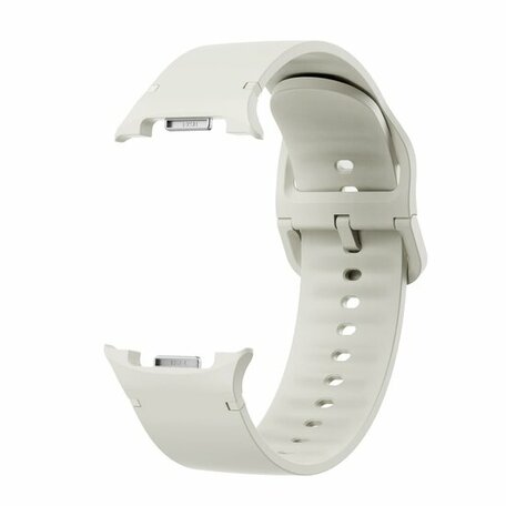 Soft siliconen band - Maat: M/L - Roomwit - Samsung Galaxy Watch 8 - 40mm / 44mm