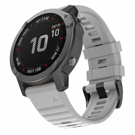 Siliconen bandje - Grijs - Garmin Fenix 8 / 8 Pro - 51mm