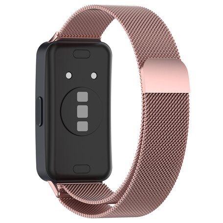 Milanese bandje - Rosé goud - Huawei Band 10 / 9 / 8