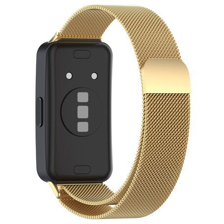 Milanese bandje - Goud - Huawei Band 10 / 9 / 8