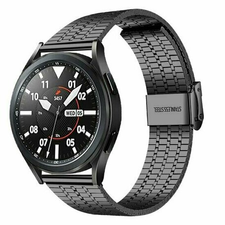Stalen bandje - Zwart - Huawei Watch GT 6 / GT 6 pro - 46mm