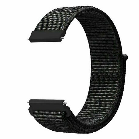 Sport Loop nylon bandje - Zwart gemêleerd - Huawei Watch GT 6 / GT 6 pro - 46mm