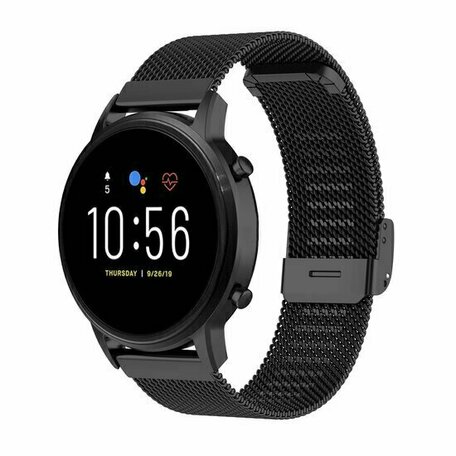 Milanese bandje met klemsluiting - Zwart - Huawei Watch GT 6 / GT 6 pro - 46mm