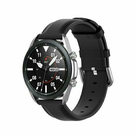 Classic leren bandje - Zwart - Huawei Watch GT 6 / GT 6 pro - 46mm