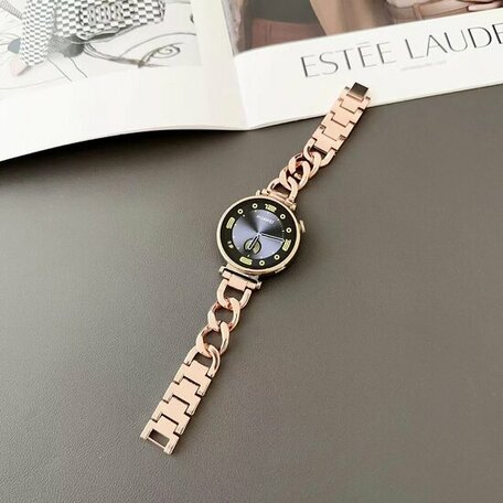Huawei Watch GT 6 - 41mm  - Metalen ketting band - Rosé goud
