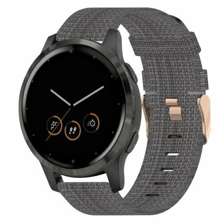 Huawei Watch GT 6 - 41mm  - Canvas nylon bandje - Donkergrijs