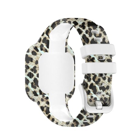 Siliconen bandje met print  - Luipaardprint - Garmin Vivofit Junior 3