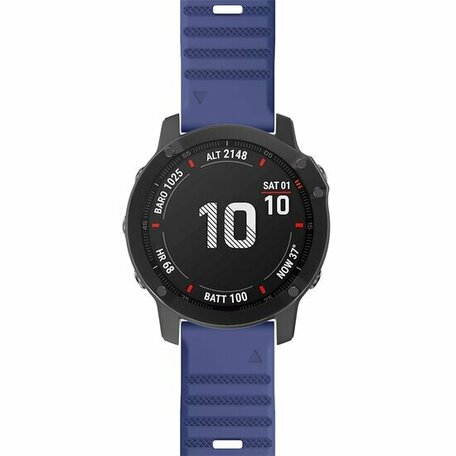 Siliconen bandje - Donkerblauw - Garmin Tactix 8 - 51mm