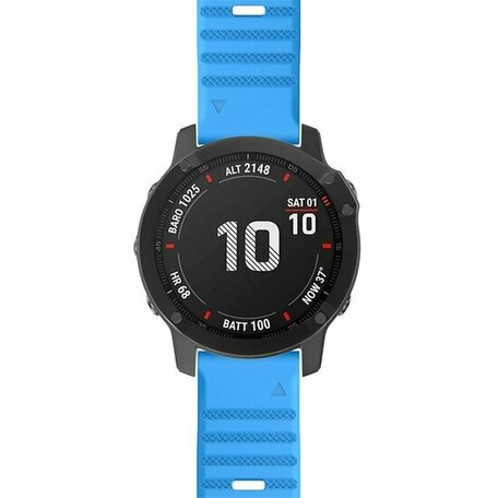 Siliconen bandje - Blauw - Garmin Tactix 8 - 51mm