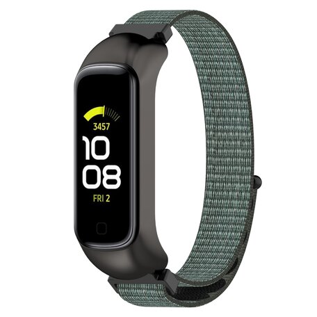 Nylon sport loop band - Groen / grijs - Samsung Galaxy Fit 2