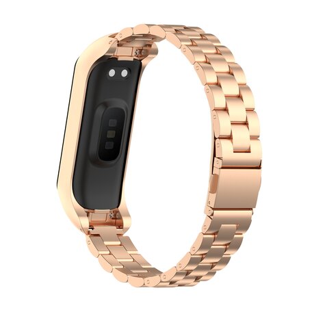 Stalen schakelband - Rosé goud - Samsung Galaxy Fit 2