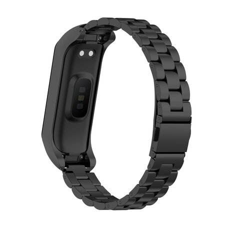 Stalen schakelband - Zwart - Samsung Galaxy Fit 2