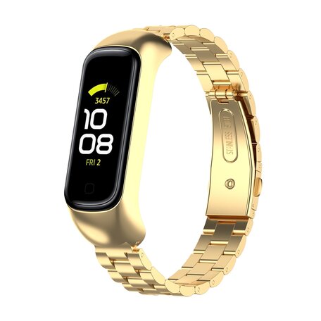 Stalen schakelband - Goud - Samsung Galaxy Fit 2