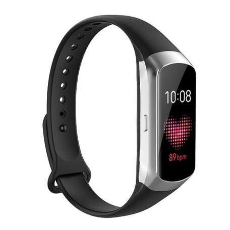 Siliconen bandje - Zwart - Samsung Galaxy Fit Siliconen bandje - Zwart - Samsung Galaxy Fit