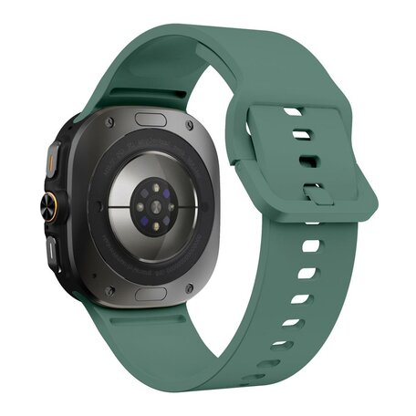 Solid color siliconen band - Groen - Samsung Galaxy Watch Ultra - 47mm