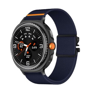 Nylon bandje met Parachute sluiting - Donkerblauw - Samsung Galaxy Watch 8 - 40mm / 44mm