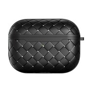 AirPods Pro / AirPods Pro 2 Weefpatroon - hardcase - Zwart afbeelding