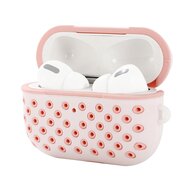 AirPods Pro / AirPods Pro 2 siliconen hoesje Holow series - Met bevestigingsclip - Roze afbeelding