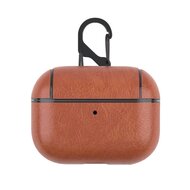 AirPods Pro / AirPods Pro 2 lederen hoesje Pro Leather series - Met bevestigingsclip - bruin afbeelding