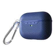 AirPods Pro / AirPods Pro 2 siliconen hoesje Football series - Met bevestigingsclip - Blauw afbeelding