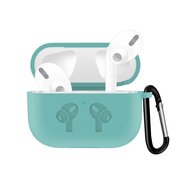 AirPods Pro / AirPods Pro 2 siliconen hoesje met karabiner haak - Groen afbeelding