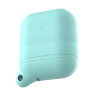 AirPods 1/2 hoesje siliconen waterproof series - soft case - mint groen afbeelding