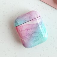 AirPods 1/2 hoesje Marble series - hard case - Marble multi color - Schokbestendig afbeelding