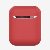 AirPods 1/2 hoesje Liquid series - Siliconen - Rood - Schokbestendig afbeelding