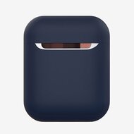 AirPods 1/2 hoesje Liquid series - Siliconen - Donker blauw - Schokbestendig afbeelding