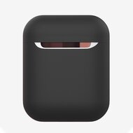AirPods 1/2 hoesje Liquid series - Siliconen - Zwart - Schokbestendig afbeelding