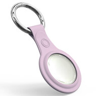AirTag case - TPU Hard siliconen hoesje voor Apple AirTags, met sleutelclip - paars afbeelding