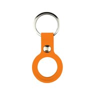 AirTag case liquid series - siliconen hoesje met ring - oranje afbeelding