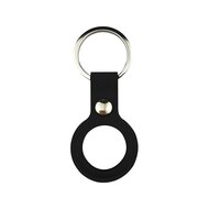 AirTag case liquid series - siliconen hoesje met ring - zwart afbeelding
