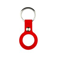 AirTag case liquid series - siliconen hoesje met ring - rood afbeelding