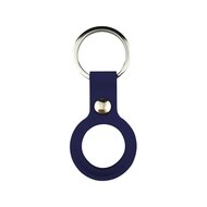 AirTag case liquid series - siliconen hoesje met ring - donkerblauw afbeelding