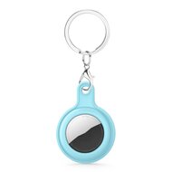AirTag case gel series - sleutelhanger met ring - lichtblauw afbeelding