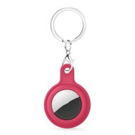 AirTag case gel series - sleutelhanger met ring - donkerrood afbeelding