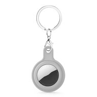 AirTag case gel series - sleutelhanger met ring - grijs afbeelding