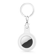 AirTag case gel series - sleutelhanger met ring - wit afbeelding