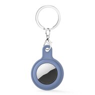 AirTag case gel series - sleutelhanger met ring - cyan afbeelding