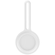 AirTag case infinity series - siliconen sleutelhanger - wit afbeelding