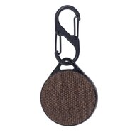 AirTag case nylon series - kunststof hoesje met karabijnhaak - bruin afbeelding