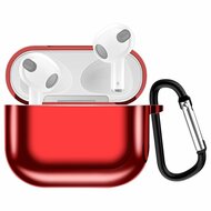 AirPods 3 hoesje - TPU - Electroplating series - Rood afbeelding