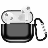 AirPods 3 hoesje - TPU - Electroplating series - Zwart afbeelding