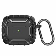 AirPods 3 hoesje - TPU - Alien series - Zwart afbeelding