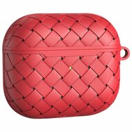 AirPods 3 hoesje - TPU - Woven series - Rood