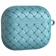 AirPods 3 hoesje - TPU - Woven series - Blauwgrijs afbeelding